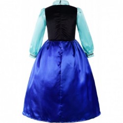 Girls Princess Costume Dark Blue Cosplay Halloween Birthday Party Dress with Cloak $45.65 Kids' Costumes