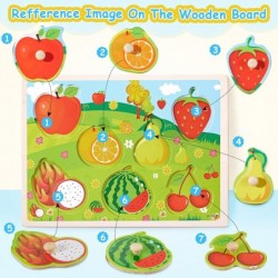 8 Pack Wood Puzzles for Toddlers 1 2 3 4 Years Wood Puzzles Peg Puzzles for Toddlers Wood Toddler Puzzles with Animal Vehicle...