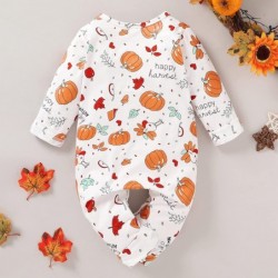 Baby Boys Girls Clothes Halloween Long Sleeve Hooded Romper Jumpsuit Pumpkin Ghost Printed Outfits $19.77 Kids' Costumes