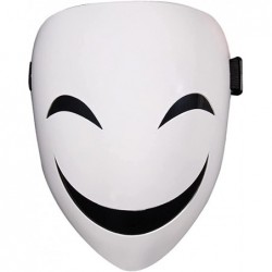 Black Bullet Mask Kagetane Hiruko Cosplay Mask Smile Face White Mask Resin Mask Prop Halloween $50.43 Kids' Dress-Up Accessories