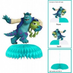 7Pcs Monster-Inc Birthday Party Decorations Monsters University Theme Honeycomb Centerpieces Monster-Inc Birthday Supplies fo...