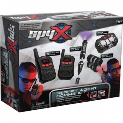 SpyX/Secret Agent Comms Kit - Includes Spy Toy Walkie-Talkie Pair/Micro Spy Scope/Invisible Ink Pen/Secret Voice Disguiser. 4...