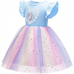 Sparkle Unicorn Rainbow Tulle Ball Gowns Tutu Princess Theme Party Cosplay Costume 2-10Years $52.02 Kids' Costumes