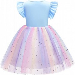 Sparkle Unicorn Rainbow Tulle Ball Gowns Tutu Princess Theme Party Cosplay Costume 2-10Years $52.02 Kids' Costumes