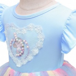 Sparkle Unicorn Rainbow Tulle Ball Gowns Tutu Princess Theme Party Cosplay Costume 2-10Years $52.02 Kids' Costumes