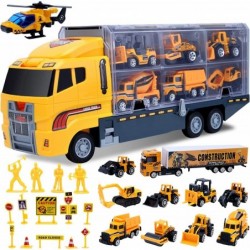 Toys for Boys 25 Pcs Engineering Die-cast Construction Car Toddler Toys for 3 Year Old Boys Vehicles Gifts Kids Toys for Age ...