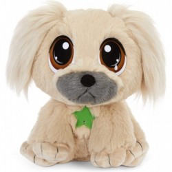 Rescue Tales Pekingese Adoptable Pet Interactive Plush Toy Dog Stuffed Animal Wags Tail Puppy Sounds Collar Doghouse Playset-...