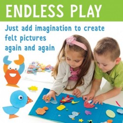 My First Fun Felt Shapes - Travel Friendly Felt Board for Toddlers Toddler Crafts and Pretend Play 100+ Felt Pieces $22.87 Ha...