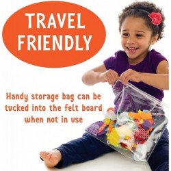 My First Fun Felt Shapes - Travel Friendly Felt Board for Toddlers Toddler Crafts and Pretend Play 100+ Felt Pieces $22.87 Ha...