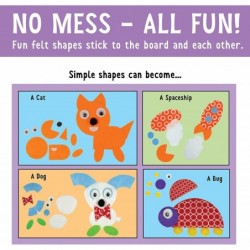 My First Fun Felt Shapes - Travel Friendly Felt Board for Toddlers Toddler Crafts and Pretend Play 100+ Felt Pieces $22.87 Ha...