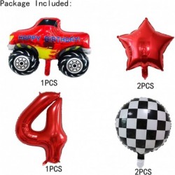 6PCS Monster Truck Foil Balloons for Kids 4th Birthday Baby Shower Car Theme Party Decorations (Monster Truck 4th Birthday) $...