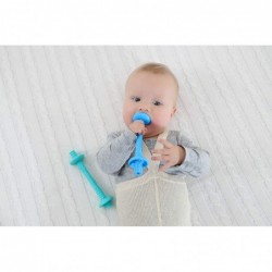 Teething Tube with Choke Proof Safety Shield Baby Hollow Teether Sensory Toys Food-Grade Silicone for Infant 3-12 Months Boys...