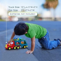 Car Carrier Semi Truck Toy - Toddler Car & Toddler Trucks with Pull Back Cars Trucks for 3+ Year Old Boys Car Toys for Boys 3...