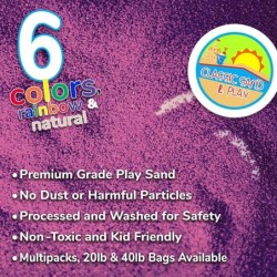 Classic Sand and Play Purple Colored Play Sand 20 lb. Bag Natural and Non-Toxic Fun Wet and Dry Indoor and Outdoor Sandbox Th...