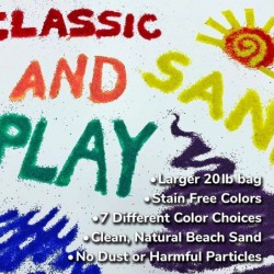 Classic Sand and Play Purple Colored Play Sand 20 lb. Bag Natural and Non-Toxic Fun Wet and Dry Indoor and Outdoor Sandbox Th...