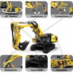 STEM Building Toys for 6 7 8 9 10 11 12 + Year Old Boys Gifts Excavator Model Building Blocks Kit Educational Learning Toys C...