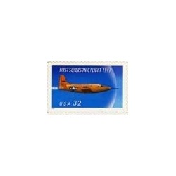 First Supersonic Flight Sheet of Twenty 32 Cent Stamps Scott 3173 $15.48 Collectible Postage Stamps