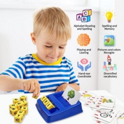 Matching Letter and Math Game Learning Toys for Kids Teaches Word Recognition Spelling Calculation and Increases Memory Presc...