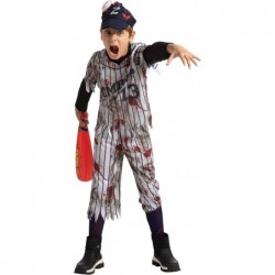 Child Boy Scary Baseball Player Zombie costume for Halloween pretend up (Small (5-7yr)) $39.52 Kids' Costumes