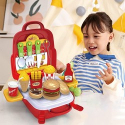 29 Pieces Kids Pretend Play Kitchen Toy Kit with Burger Shop Accessories Kitchen Toys for Kids Ages 3-5 $16.26 Toy Kitchen Pr...