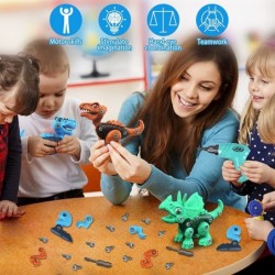 Dinosaur Toys for 3 4 5 6 7 8 Year Old Boys Take Apart Dinosaur Toys for Kids Learning Educational Building Dinosaur Toys wit...