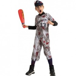 Child Boy Scary Baseball Player Zombie costume for Halloween pretend up (Small (5-7yr)) $39.52 Kids' Costumes