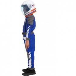 Halloween Child Unisex Blue Astronaut Costume NASA Pilot Jumpsuit Costume for Halloween Dress Up $64.52 Kids' Costumes