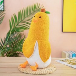 Banana Duck Plush Toy 20" Real Cute Stuffed Plushie Pillow Doll Soft Fluffy Peel Banan Duckling Hugging Cushion Decor Present...