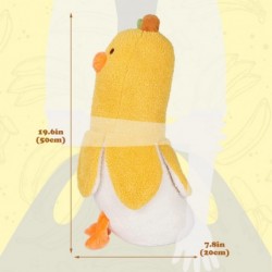 Banana Duck Plush Toy 20" Real Cute Stuffed Plushie Pillow Doll Soft Fluffy Peel Banan Duckling Hugging Cushion Decor Present...