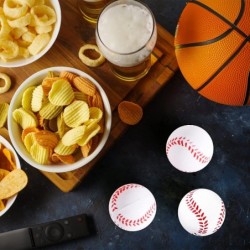 74 Pcs Baseball Party Favors Baseball Gifts Include 12 Baseball Charm Bracelets 12 Baseball Sports Stress Ball with 50 Baseba...