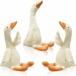 3 Pieces 15.7'' Swan Stuffed Animal Goose Plush Stuffed Animal Toy White Fluffy Cute Goose Stuffed Animal Funny Duck Plush Sw...