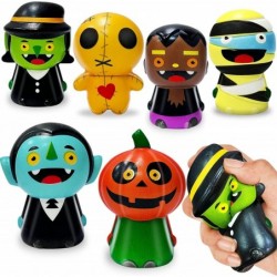 6 Pack Halloween Squishies Toys Slow Rising Fidget Toy Pumpkin Vampires Zombies Mummy Halloween Party Favors for Kids Squeeze...