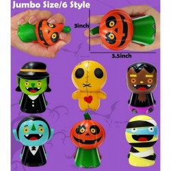 6 Pack Halloween Squishies Toys Slow Rising Fidget Toy Pumpkin Vampires Zombies Mummy Halloween Party Favors for Kids Squeeze...