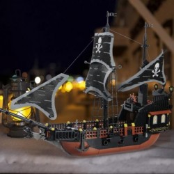 Pirate Ship Sets Pirate Brick Toy Set Boys and Girls Ages 10 and Up 652 Pieces $66.18 Play Figure Playsets