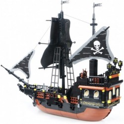 Pirate Ship Sets Pirate Brick Toy Set Boys and Girls Ages 10 and Up 652 Pieces $66.18 Play Figure Playsets