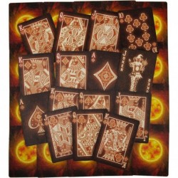 Bicycle Stargazer: Asteroid Sunspot Nebula and New Moon Playing Card Custom Bundle with Orange Mesh Storage Pouch $51.29 Card...