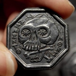 Memento Mori / Memento Vivere Black Iron Coin $27.84 Game Accessories