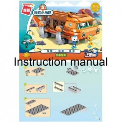 for Age 6+ Building Block Octonauts GUP-G Mobile Speeders Launcher & Barnacles Kwazii Peso 378pcs Building Brick Set-No Packa...