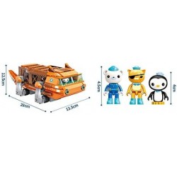 for Age 6+ Building Block Octonauts GUP-G Mobile Speeders Launcher & Barnacles Kwazii Peso 378pcs Building Brick Set-No Packa...