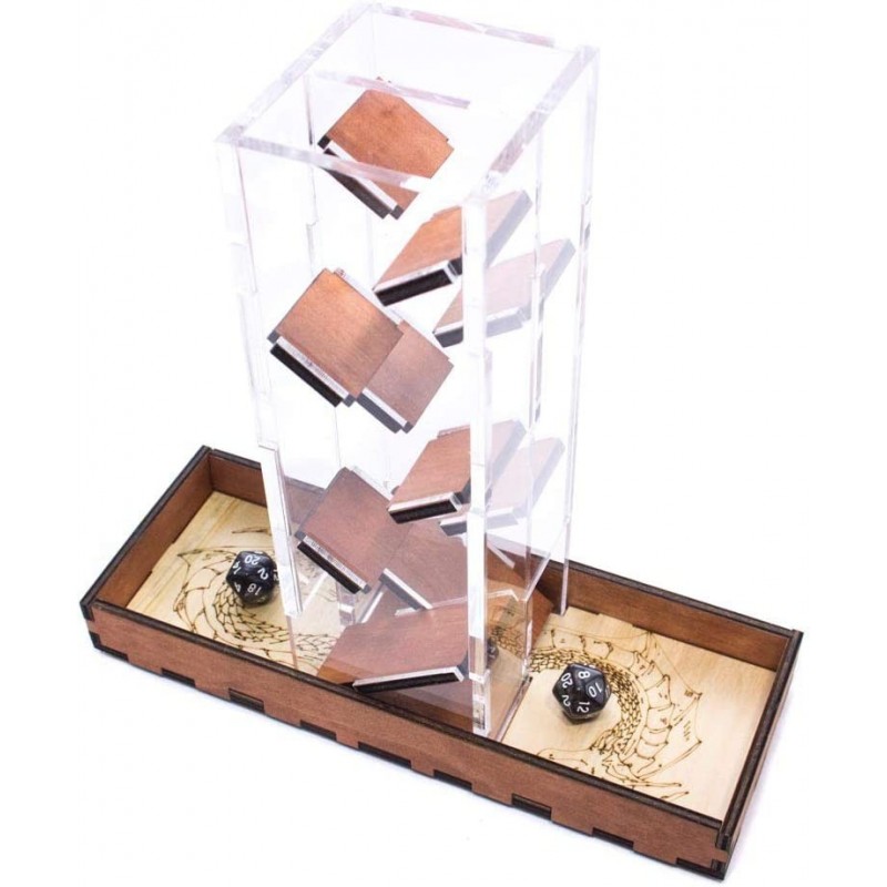 Dueling Dice Tower - Dragon Engraving - Gunstock $84.00 Game Accessories