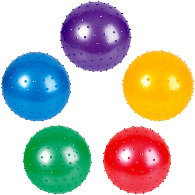 7 Inch Knobby Balls Assorted Colors 12 Pack $31.17 Kickballs & Playground Balls