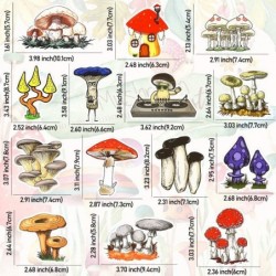 Mushroom Stickers for Kids Teens Mushroom Stickers for Water Bottles 50Pcs $14.23 Kids' Stickers