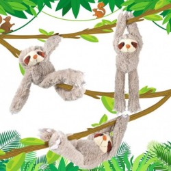 3 Pcs Sloth Stuffed Animal Hanging 13.8 Inch Three Toed Sloth Plush Soft Large Stuffed Sloth Plush Toy Realistic Cute Sloth T...