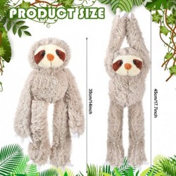 3 Pcs Sloth Stuffed Animal Hanging 13.8 Inch Three Toed Sloth Plush Soft Large Stuffed Sloth Plush Toy Realistic Cute Sloth T...