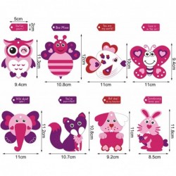 24 Sets Valentines Crafts for Kids Valentines Arts and Crafts DIY Valentines Ornament Kit Make Your Own Valentines Craft Proj...