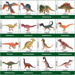 Dinosaur Toys Set for Kids 26 Pack 3.5"- 4.9" Realistic Dinosaur Figures Dinosaur Pull Back Cars Dino Eggs Model Toys Dinosau...