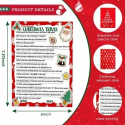 80 Pieces Christmas Trivia Games Question and Answer Cards Trivia Games for Family Christmas Vacation Game Guessing Activity ...