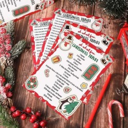 80 Pieces Christmas Trivia Games Question and Answer Cards Trivia Games for Family Christmas Vacation Game Guessing Activity ...