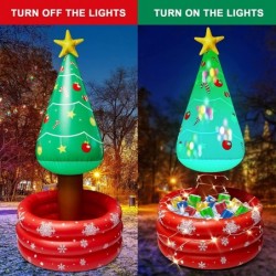 Inflatable Christmas Tree Cooler Drink Beverage Inflatable Cooler for Christmas Party Supplies Decorations with LED Light and...