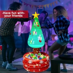 Inflatable Christmas Tree Cooler Drink Beverage Inflatable Cooler for Christmas Party Supplies Decorations with LED Light and...